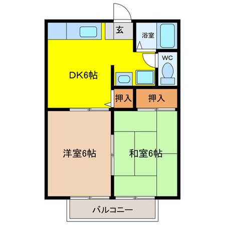 ゾンネハイム　Ⅱ号棟の物件間取画像